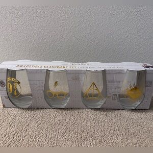 Harry Potter Brand New Stemless Collectible Glassware Set